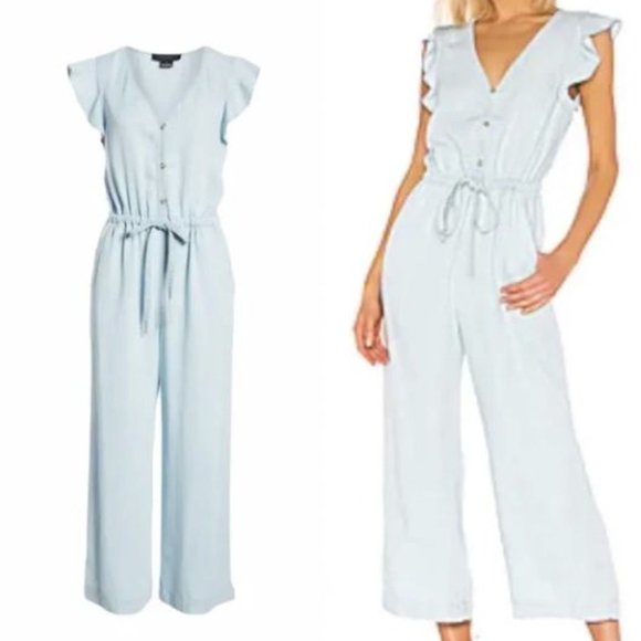 Sanctuary Mica Ruffle Sleeve Jumpsuit - size L - Picture 1 of 3